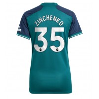 Camisa de Futebol Arsenal Oleksandr Zinchenko #35 Equipamento Alternativo Mulheres 2023-24 Manga Curta